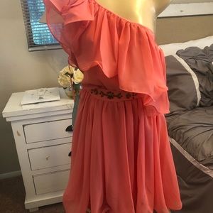 Beautiful salmon color dress